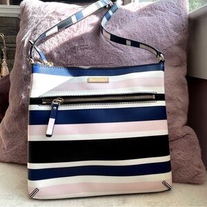 Kate Spade laurel way printed cruisestripe crossbody bag